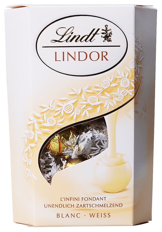 Набор конфет Lindt Lindor корнет белый, 200 г - фотография № 2