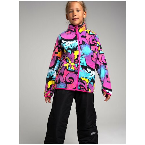 фото Толстовка playtoday, средней длины, манжеты, стрейч, размер 146, черный