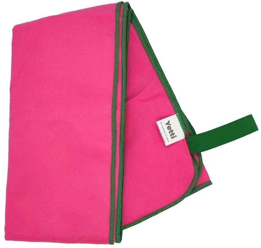 Полотенце спортивное для бассейна 50x100 розово-зеленое - фотография № 7