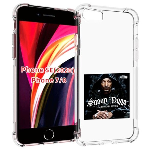 Чехол MyPads Snoop Dogg CALIFORNIA TIMES для iPhone 7 4.7 / iPhone 8 / iPhone SE 2 (2020) / Apple iPhone SE3 2022 задняя-панель-накладка-бампер чехол mypads snoop dogg reincarnated для iphone 7 4 7 iphone 8 iphone se 2 2020 apple iphone se3 2022 задняя панель накладка бампер