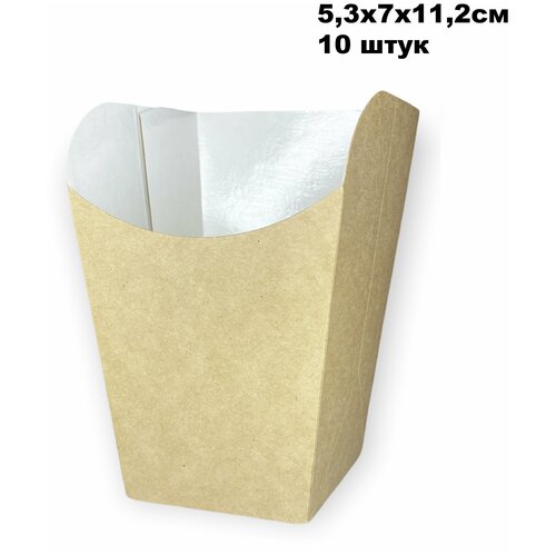Упаковка для картофеля фри, снеков "Snack cup M" 400мл, 10 штук