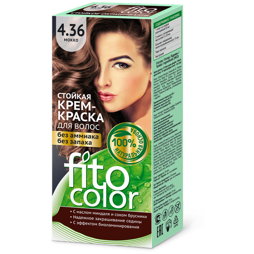 Fito косметик Fitocolor стойкая крем-краска для волос, 4.36 мокко fito косметик fitocolor стойкая крем краска для волос 7 3 карамель