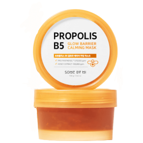 SOME BY MI PROPOLIS B5 GLOW BARRIER CALMING MASK Успокаивающая маска для лица с витамином B5 и прополисом