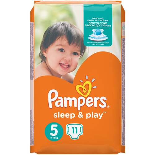 Pampers подгузники Sleep&Play 5 (11-18 кг), 42 шт.