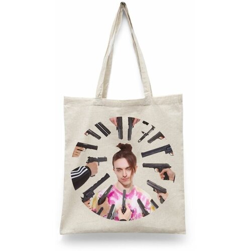 фото Сумка шоппер каждому своё, текстиль, бежевый