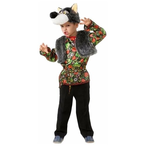 Костюм Батик, размер 104, серый детский костюм волчонка с бабочкой 8140 104 см