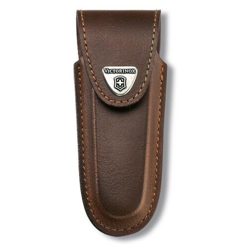 фото Чехол victorinox leather belt pouch до 3х рядов, коричневый, кожа
