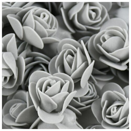 Набор для рукоделия Бутон розы серый