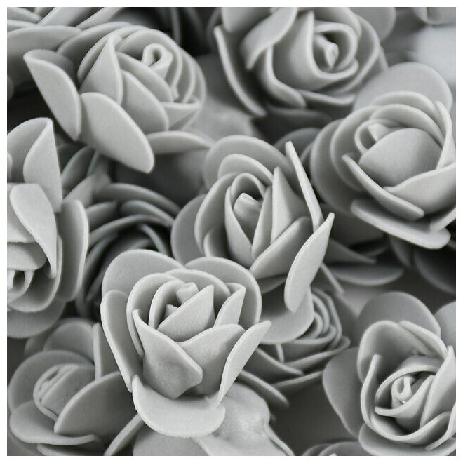 Набор для рукоделия "Бутон розы" серый