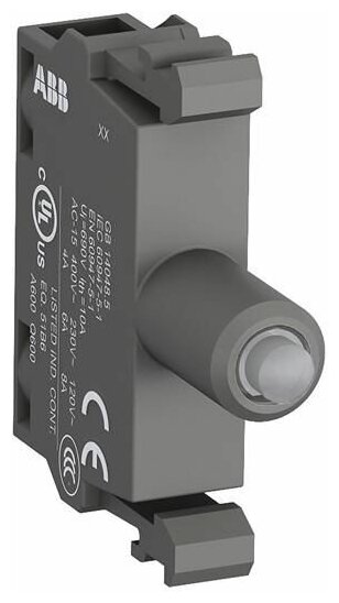 фото MLBL-01R Патрон со встроенным светодиодом красный 24В AC/DC ABB, 1SFA611621R1011