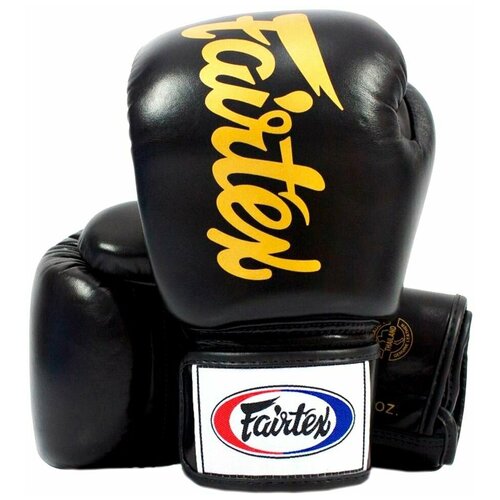 Боксерские перчатки Fairtex BGV19 черные 12 унций боксерские перчатки fairtex bgv19 gold 10 унций