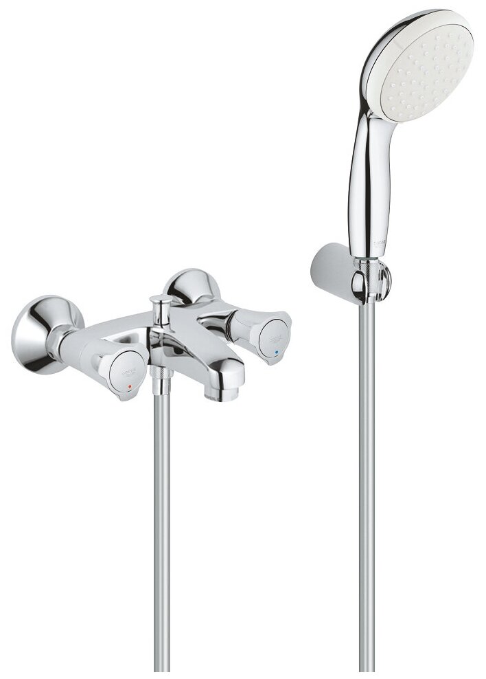 Смеситель для ванны Grohe Costa L 2546010A (в комплекте шланг и лейка)