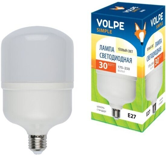 Светодиодная лампа Volpe LED-M80-30W/WW/E27/FR/S