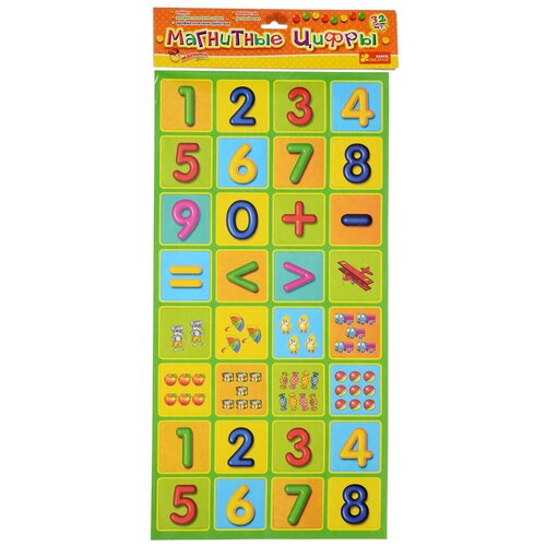 Набор цифр RANOK CREATIVE Магнитные цифры, разноцветные набор цифр мастер игрушек узоры магнитные ig0197