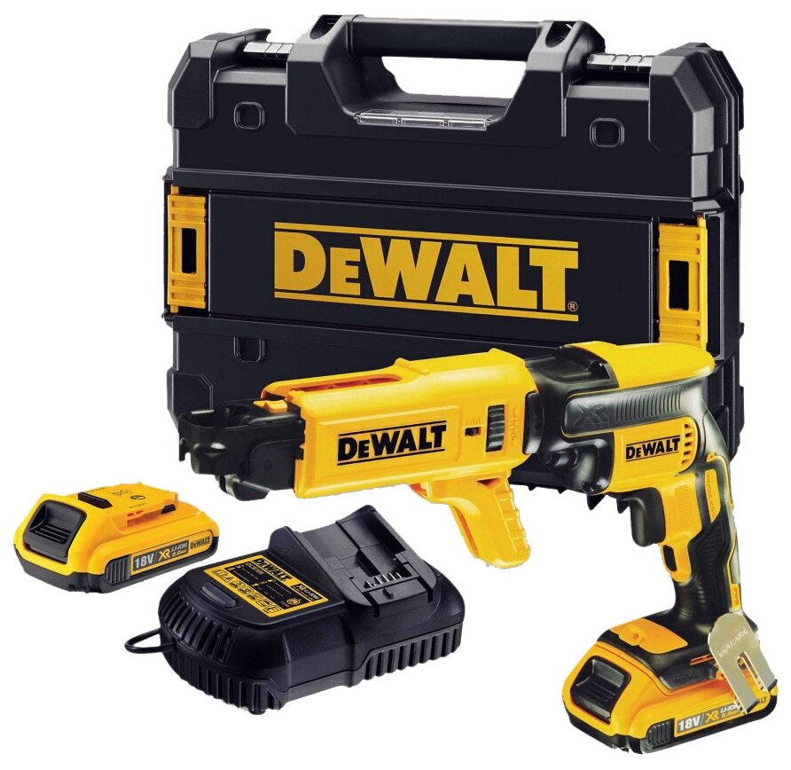 Шуруповерт аккумуляторный бесщёточный ленточный DeWalt DCF620D2K (с автоматической подачей саморезов) - фото №2