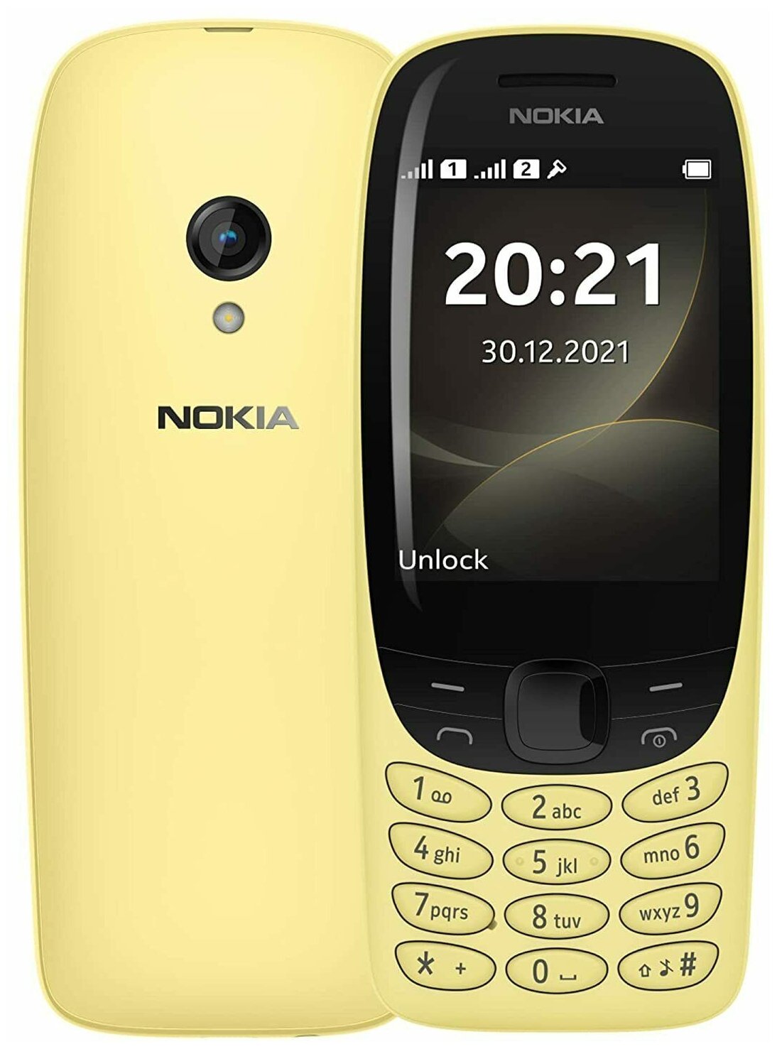 Телефон Nokia 6310 2021, 2 SIM, желтый