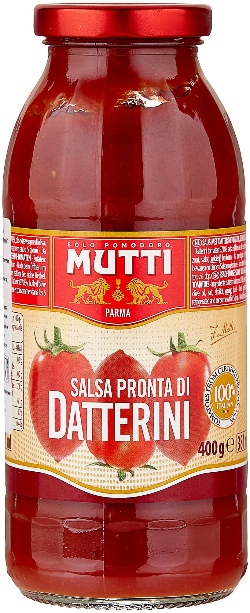 Соус Mutti Salsa Pronta Di Datterni томатный 400г - фото №1