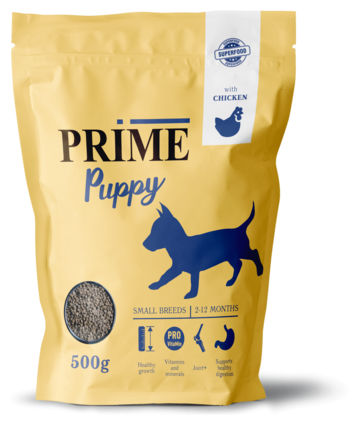 PRIME PUPPY SMALL сухой корм для щенков мелких пород, С курицей, 500 ГР