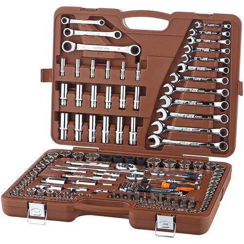 Набор инструментов Ombra 911150, 150 предм., коричневый набор муфт ремонтных соединительных для шланга 1 2 3 4 1 2 3 4 6 шт
