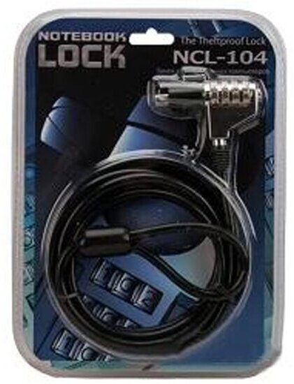 Трос безопасности с кодовым замком A&b Notebook lock NCL-104