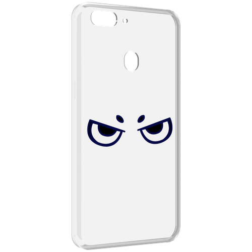 Чехол MyPads злые-глазки для Oppo Realme 2 задняя-панель-накладка-бампер