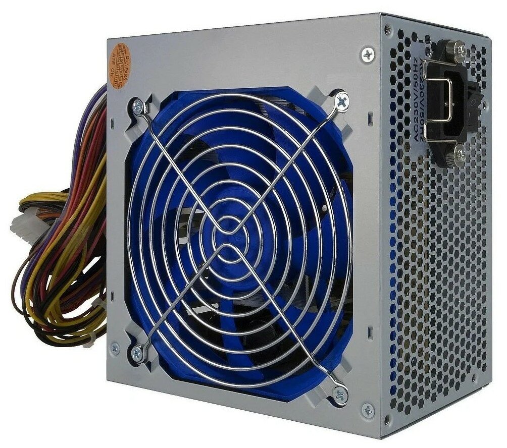 Crown Блок питания Блок питания CM-PS500office 20+4in 120mm FAN SATA 2 PATA big Molex 3 FDD 1 4+4pin Lines 1x12V OEM скоба