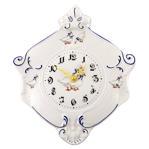 фото Часы кухонные настенные мэри-энн гуси, гербовые, 27 см, leander
