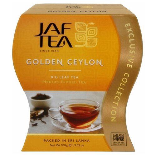 Чай черный Jaf Tea Exclusive collection Golden Ceylon, 100 г, 1 пак.