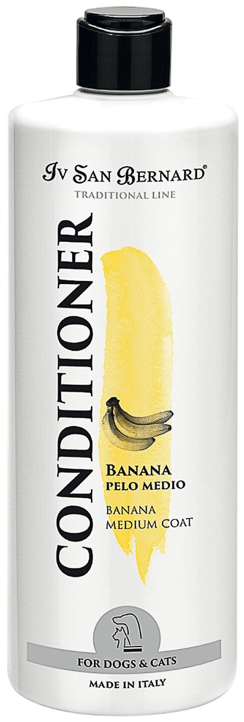 Iv San Bernard Traditional Line Banana Кондиционер для средней шерсти, 500 мл - фото №4