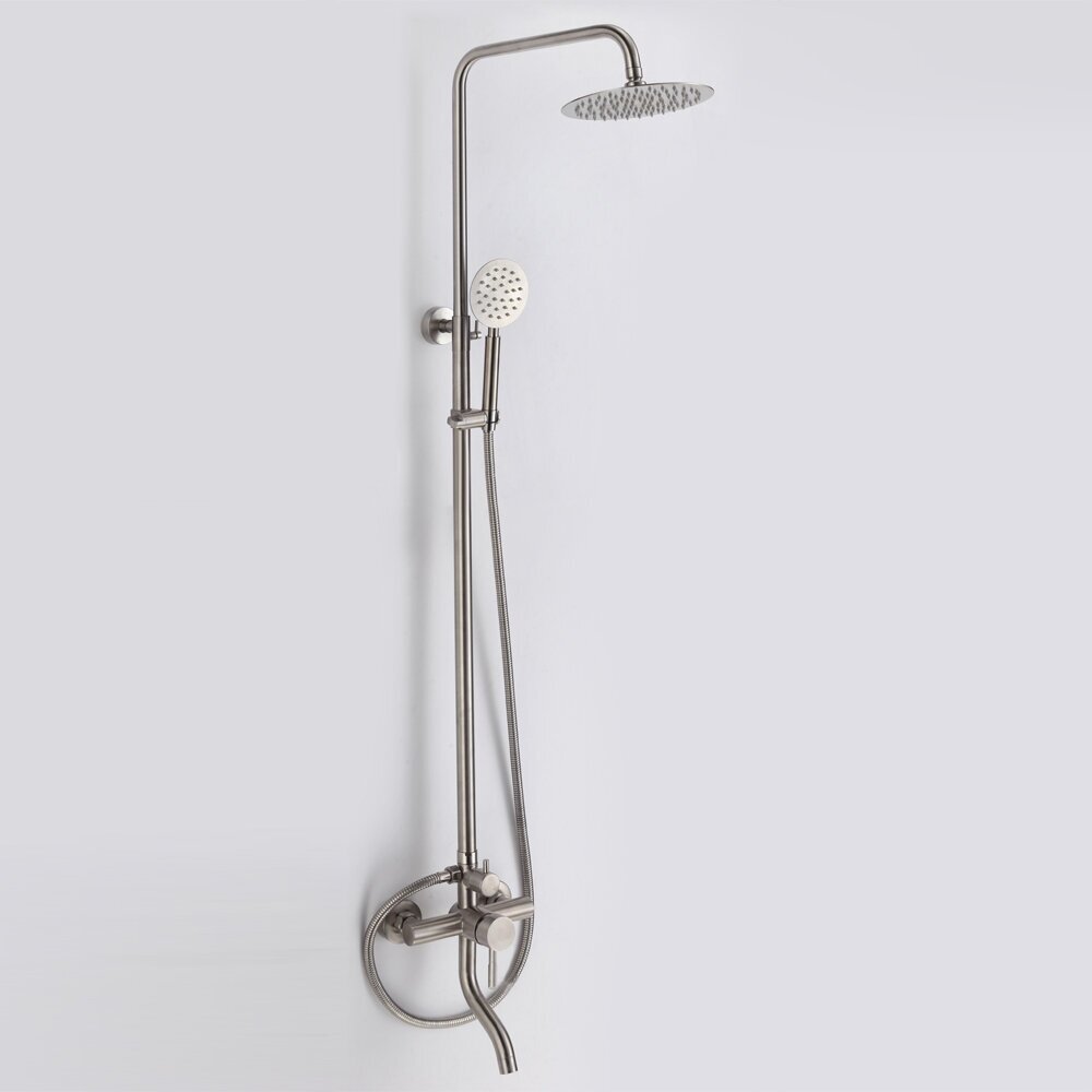 Душевая стойка со смесителем для ванны нерж.сталь OLIVE'S BALEAR, арт. 13511BL - фотография № 2