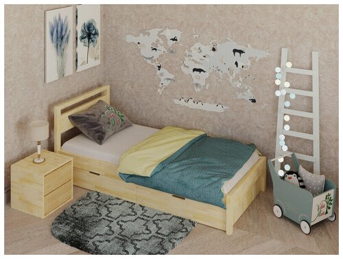 Кровать Vita Mia Lampone с ящиками 80x200
