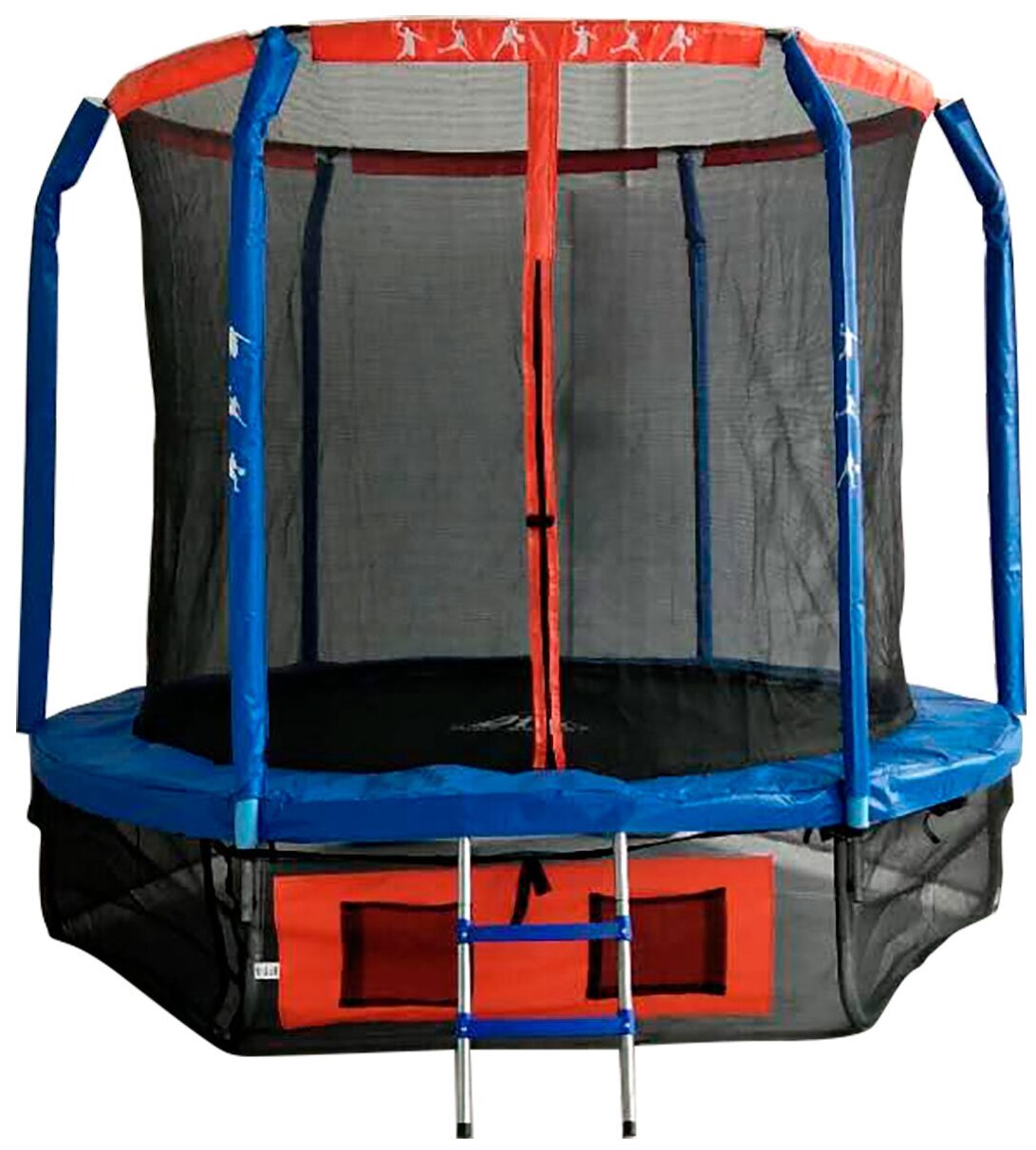 Каркасный батут DFC Jump Basket 6FT-JBSK-B 183х183х196 см , синий/красный