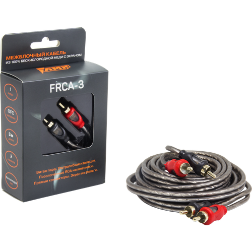 Провод соединительный FRCA-3 Межблочный кабель провод соединительный amp frca 1 межблочный кабель медь экран 1м