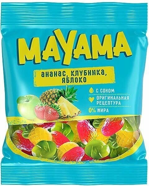 Mayama, мармелад жевательный в форме ягод и фруктов,5 шт по 70 г