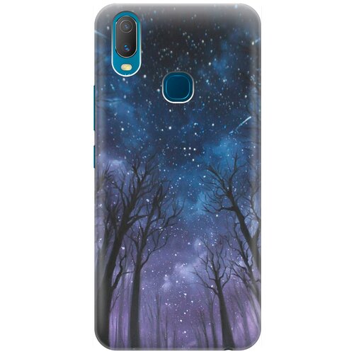 фото Ультратонкий силиконовый чехол-накладка для vivo y11 с принтом "ночной лес" gosso