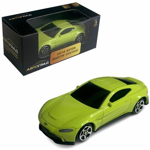 Модель металлическая Aston Martin Vantage, зелёный, 1:64 1 36 aston martin vantage сплав литье под давлением модель автомобиля коллекция игрушек рождественский подарок офисное украшение для дома