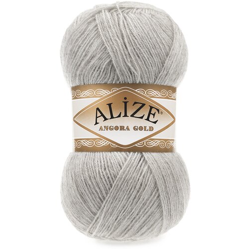 Пряжа ALIZE Angora Gold 5 шт. в упак. цв. пепельный (ALIZE-AngoraGold-652) пряжа alize angora gold 20% шерсть 80% акрил 550 м 100 гр 36 1 шт