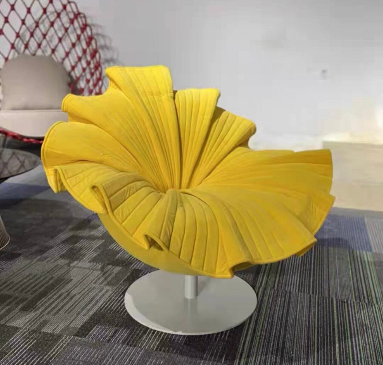 Кресло бутон в стиле Kenneth Cobonpue Bloom Lounge Chair (Желтый)