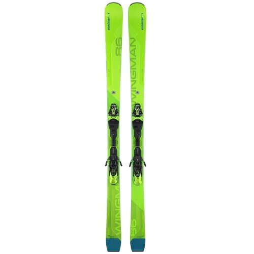 фото Горные лыжи с креплениями elan 2020-21 wingman 86 cti fusionx + emx 12 fusionx black/green (см:172)