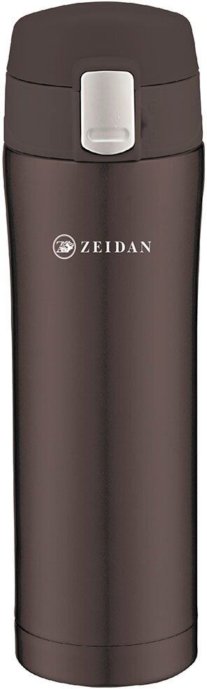Термокружка Zeidan термос кружка для чая и кофе 450 мл, коричневая