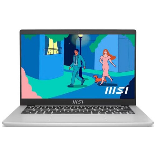 Ноутбук 14 IPS FHD MSI Modern 14 C12M-239RU silver Core i5 1235U8Gb512Gb SSDVGA IntW11 9S7-14J111-239 4639700₽
