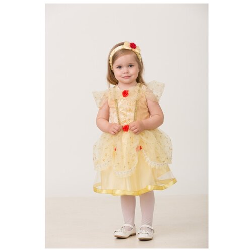 фото Карнавальный костюм «принцесса белль», текстиль, платье, повязка, р. 28, рост 98 см mikimarket