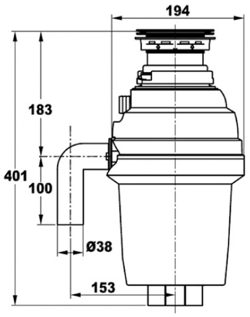 Измельчитель пищевых отходов ZORG SANITARY ZR-56 D - фотография № 2