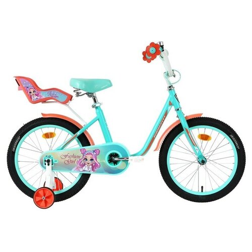 Велосипед 18 Graffiti Fashion Girl цвет тиффаниперсиковый 1239900₽