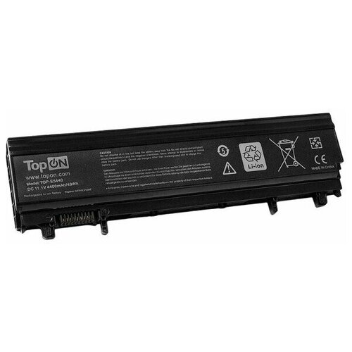 фото Аккумулятор для ноутбука dell latitude e5540, e5440 series. 11.1v 4400mah 49wh. pn: n5yh9, vv0nf topon