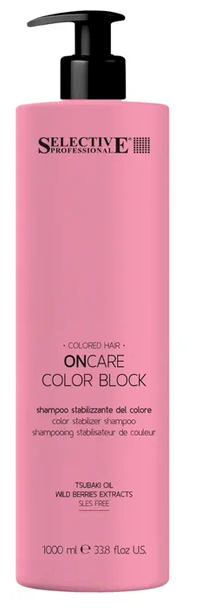 Selective, Шампунь для стабилизации цвета On Care Color Block, 1000 мл NEW