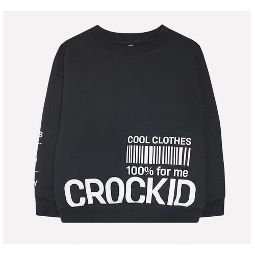 фото Толстовка crockid размер 122, черный