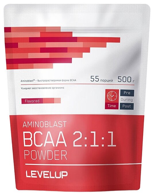 LevelUp Aminoblast BCAA Powder, 500 g (пунш фруктовый)