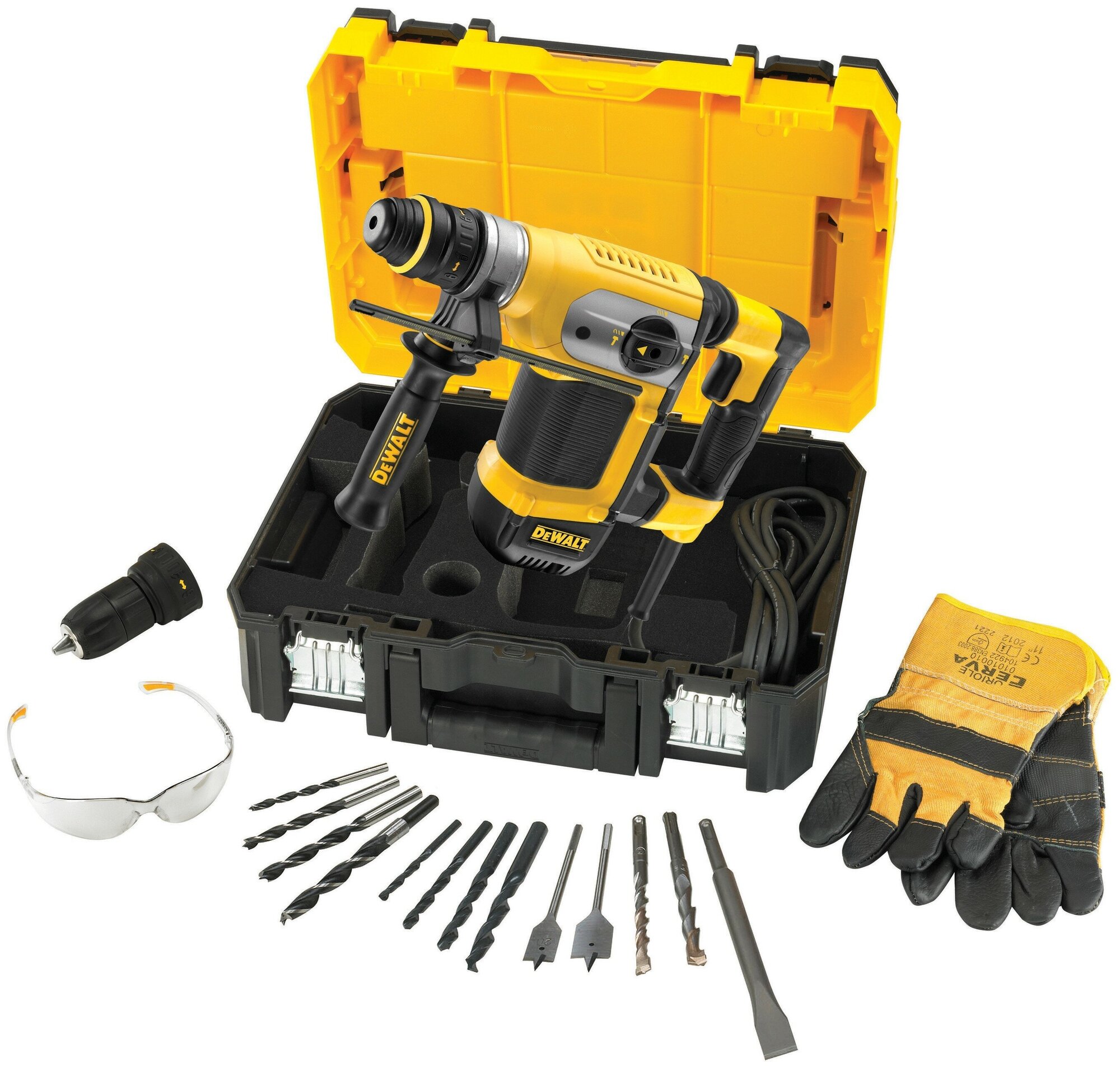 Перфоратор DeWALT D25417KT без аккумулятора 1000 Вт