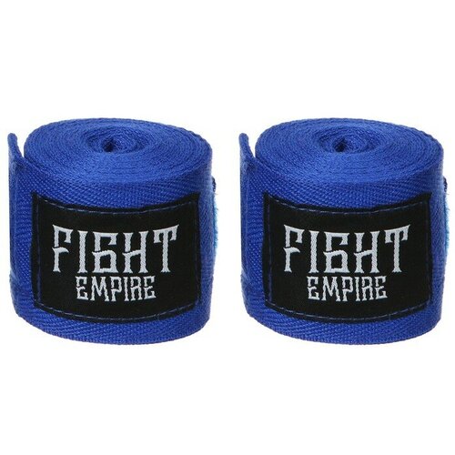 защита голень стопа fight empire размер xl цвет синий fight empire 4154040 Бинт боксёрский FIGHT EMPIRE 3 м, цвет синий